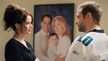 Misfortune and a fake happy family bring Lawrence and Cooper together in Silver Linings Playbook