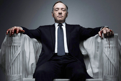 Kevin Spacey tries to build his own monument in HOUSE OF CARDS.
